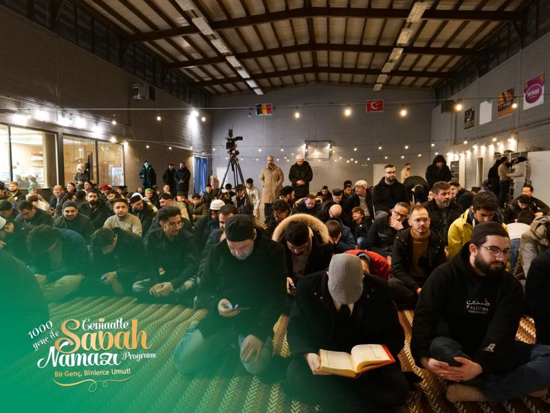 1100 Genç, Anvers Huzur Cami’nde Sabah Namazında Buluştu