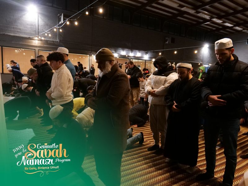 1100 Genç, Anvers Huzur Cami’nde Sabah Namazında Buluştu