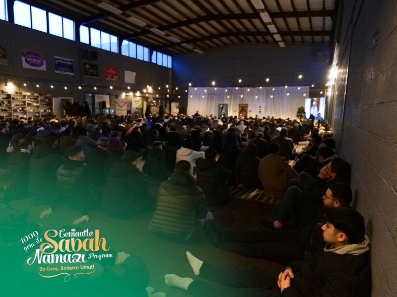 1100 Genç, Anvers Huzur Cami’nde Sabah Namazında Buluştu