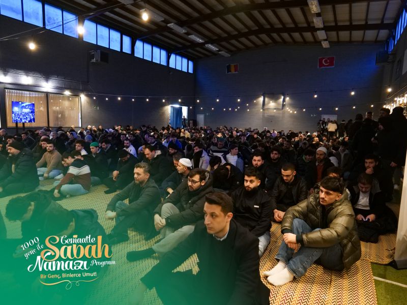 1100 Genç, Anvers Huzur Cami’nde Sabah Namazında Buluştu