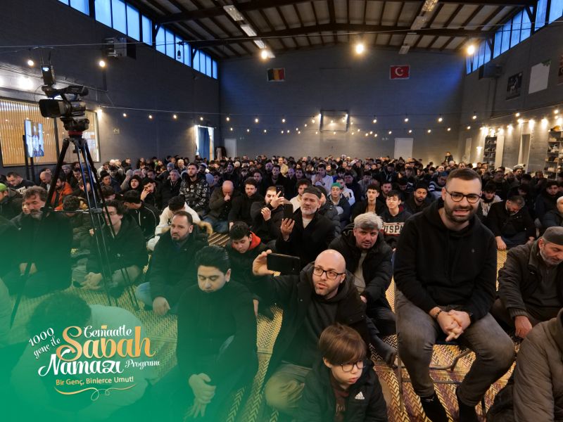 1100 Genç, Anvers Huzur Cami’nde Sabah Namazında Buluştu