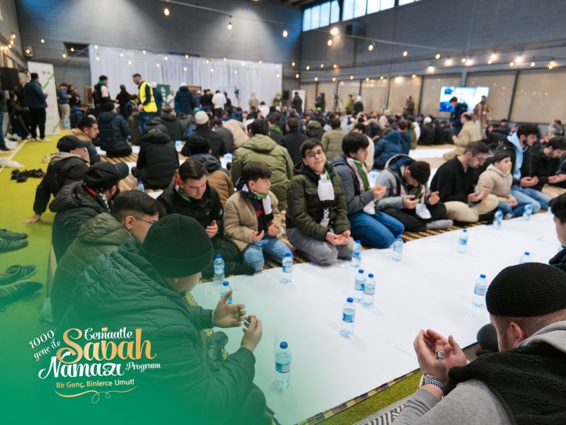 1100 Genç, Anvers Huzur Cami’nde Sabah Namazında Buluştu